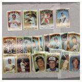 (25) 1972 Topps Baseball Cards EX-NM