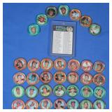 (35) 1971 Topps Baseball Coins lot With Checklist