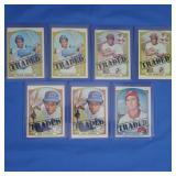 (7) 1972 Traded Cards lot Inc. Carlton, (2)