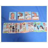 (25) 1966 Topps Baseball Cards G-VG