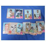 (18) 1968 Topps Baseball Cards G-VG