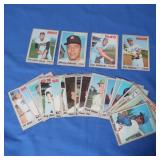 (25) 1970 Topps Baseball Cards G-VG