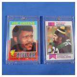 (2) Football Franco Harris & Joe Greene Rookies