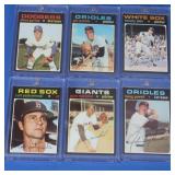 (6) 1971 MLB Star Lot Inc. Marichal, Garvey,