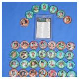 (35) 1971 Topps Baseball Coins lot With Checklist