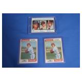 Mike Schmidt Lot Inc. 1973 ROOKIE, (2) 1974 VG-EX