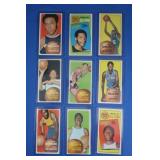1970 Basketball Tall Cards lot Inc. Hawkins,