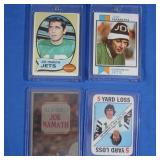 Joe Namath lot Inc. 1970, 1972 Playing Card EX-NM