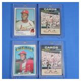 Bob Gibson lot Inc. (2) 1971, 1972, 1973, EX-NM
