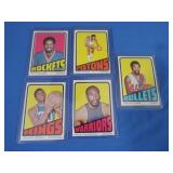 (5) 1972 NBA Cards Inc. Thurmond, Moore, Green,