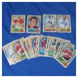 (23) 1970 Topps Football Cards EX-NM