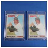 Willie Mays (2) 1970's VG-EX