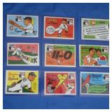 (9) 1971 Fleer Laughlin World Black Cards NM-MT