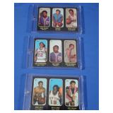 (3) 1971 Basketball Sticker Cards Inc. West and
