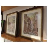 3 Framed Artwork all 12.75x15.75',all signed