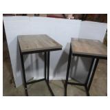 2  C-Shaped End Tables 12x15x26'H