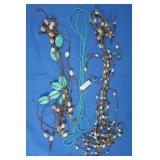 Fresh Water Pearls&Howelite Collar Necklaces