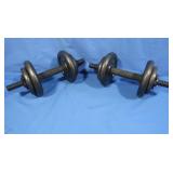 2 Dumbbells w/Weights on