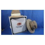 Jaxon Pebble Beach Seagrass Straw Gambler Hat,Sz