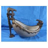 Bear Bowl-Porcelain&Bronze 15x13x8'