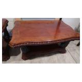 Lg Wood Coffee Table 54x35x24.5'H w/Bottom Shelf