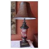 Table Lamp-33'Tall,Metal,Marble&Glass,works