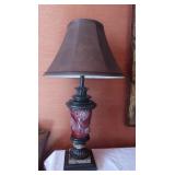 Table Lamp-33'Tall,Metal,Marble&Glass,works