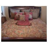 King Size Comforter,Pillows,Shams,Dust Ruffle