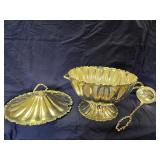 Sterling Silver Punch Bowl w/Lid/Spoon-98.74 oz.