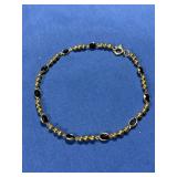 18K Bracelet w/Sapphires 2.5gr