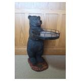 Black Bear Serving Tray Side Table-32'Tall