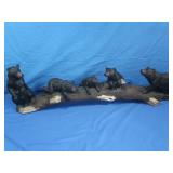 Bear Family on Log 35'Lx10'Tall,Composite