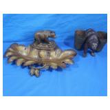 Bear Decor,Tray-16x9'&Pencil Holder 7x5x8'