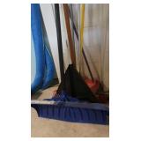 Snow Shovel,Push Broom,Leaf Rake&Shepherd's Hook