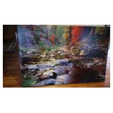 60x40.5 Autumn Scenic River Canvas