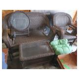 Patio Furniture,2 Chairs,Loveseat,Tables,Cushions