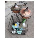 Outdoor Torches,Wicks,Partial Bottles of Fuel