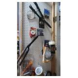 Inside Door Contents-Hedge Trimmers,Axe,Cub Cadet