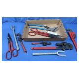 Pipe Wrenches,Tin Snips,Pickle Fork&more