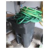 64 Gallon Outdoor Garbage Can Garden Hose,Lawn