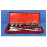 Hvy Duty Socket Set w/case