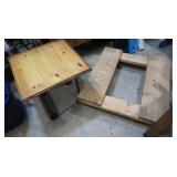 Wheeled Flat Dolley 31x34x7'H&Small Wooden Table