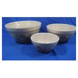 Treasure Craft Ceramic 3 piece Bowl Set