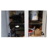 Cabinet Contents-Electrical Cords,Spackling&more