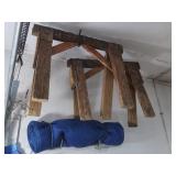 2 Wooden Saw Horses