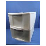 2 Sterilite Plastic Drawer Units