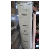 4-Drawer Metal Filing Cabinet 15.5x28x60'