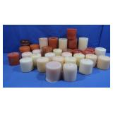 Cream &Orange Candles