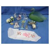 Greenswan w/Flower Frog,Suncatchers &more