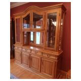 Amish-made Buffet-2pc, Lighted 72x17x82.5'